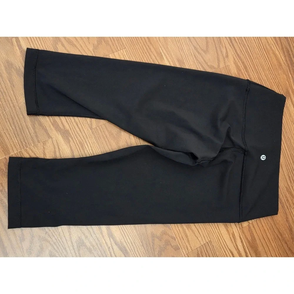 Lululemon Wunder Under High-Rise Crop 21‎ Black Luxtreme Leggings W6AIOS Size 8